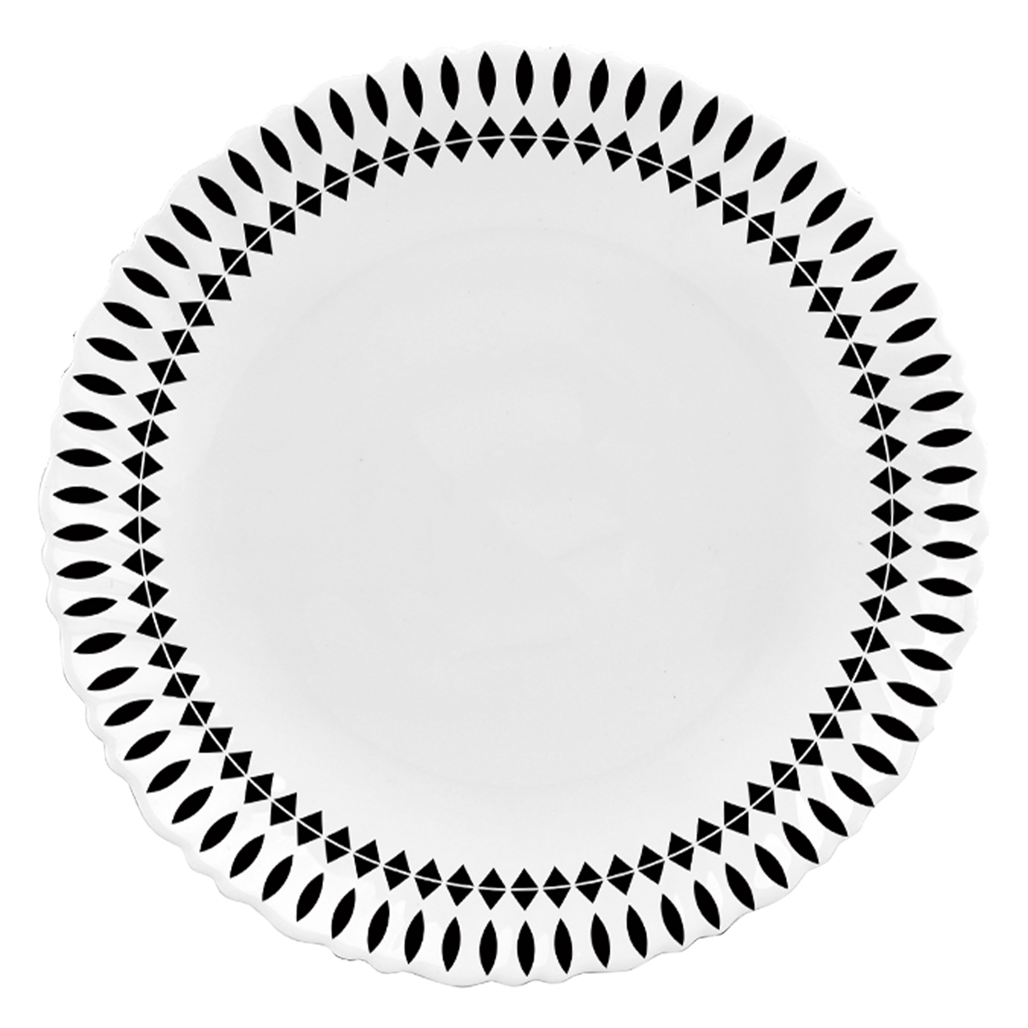 SERWIS OBIADOWY 18 ELEM DLA 6 OSÓB KPL TALERZY ZE ZDOBIENIEM W ŁEZKI SZKŁO