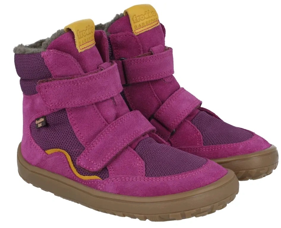 Trzewiki barefoot Froddo G3160247-22 bordowe membrana ciepłe zero drop R34
