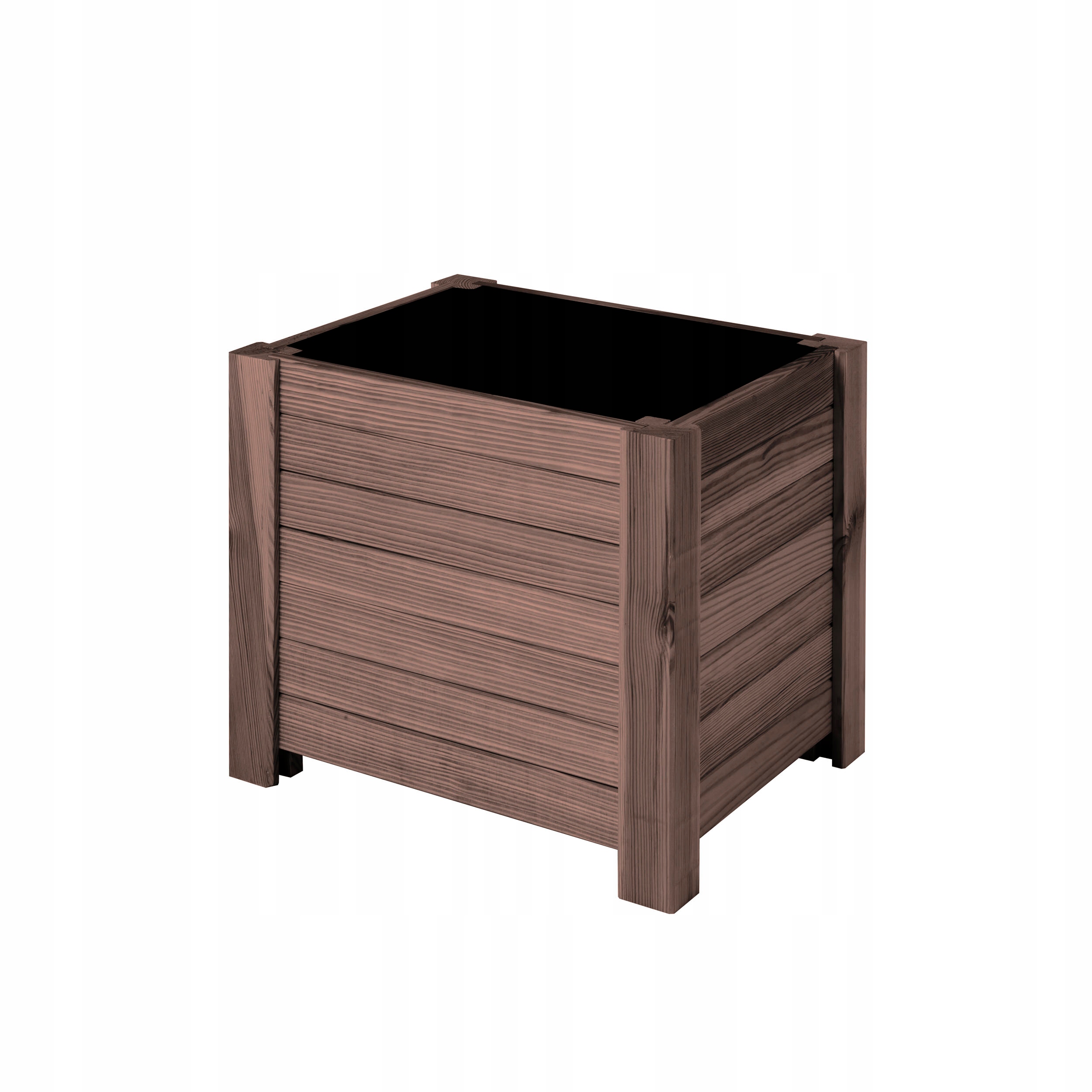 Duża Donica Ogrodowa Na Kwiaty Warzywa Zioła Drewniana 400x350x350 Brązowa