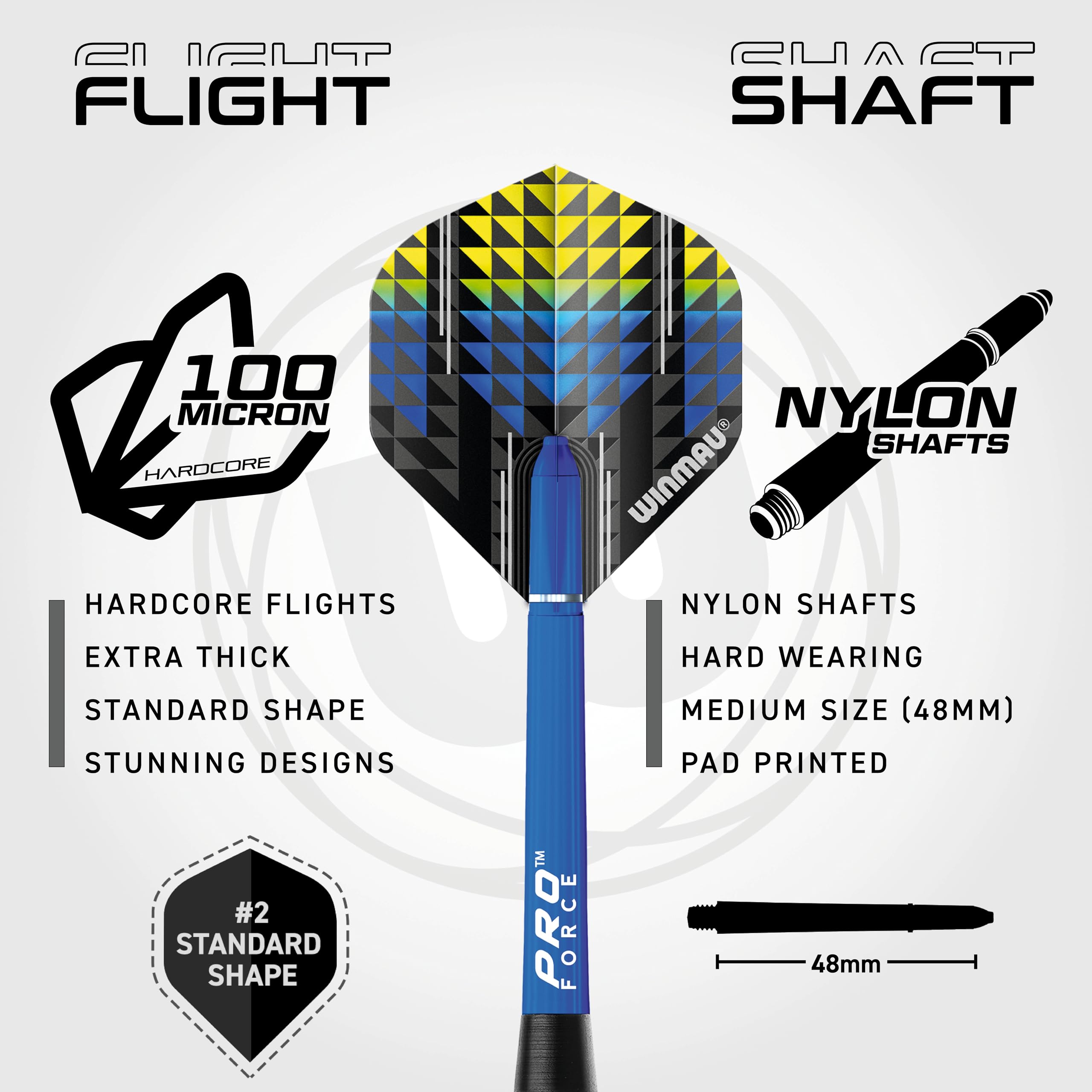 WINMAU Darts Cadet Twinset - stal premium - zestaw rzutek stalowych 19 g — miniatura 3