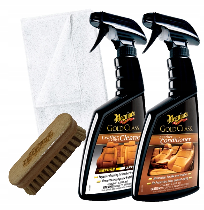 Meguiar's Gold Class Leather Cleaner Conditioner Zestaw pielęgnacja skóry