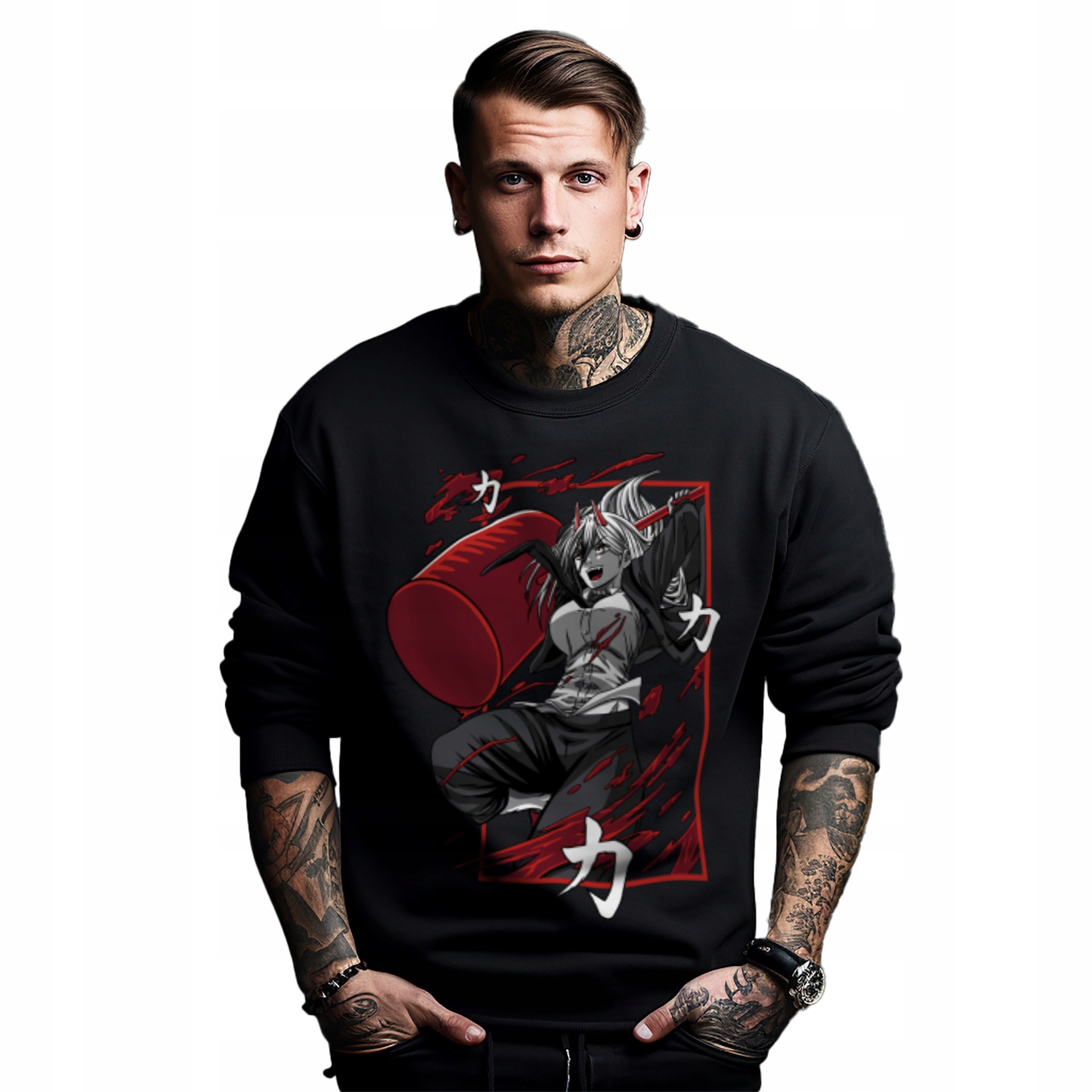 Mikina s potiskem Anime Chainsaw Man.