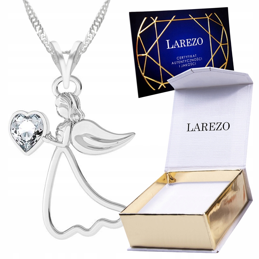 

Naszyjnik srebrny łańcuszek 925 Anioł Aniołek