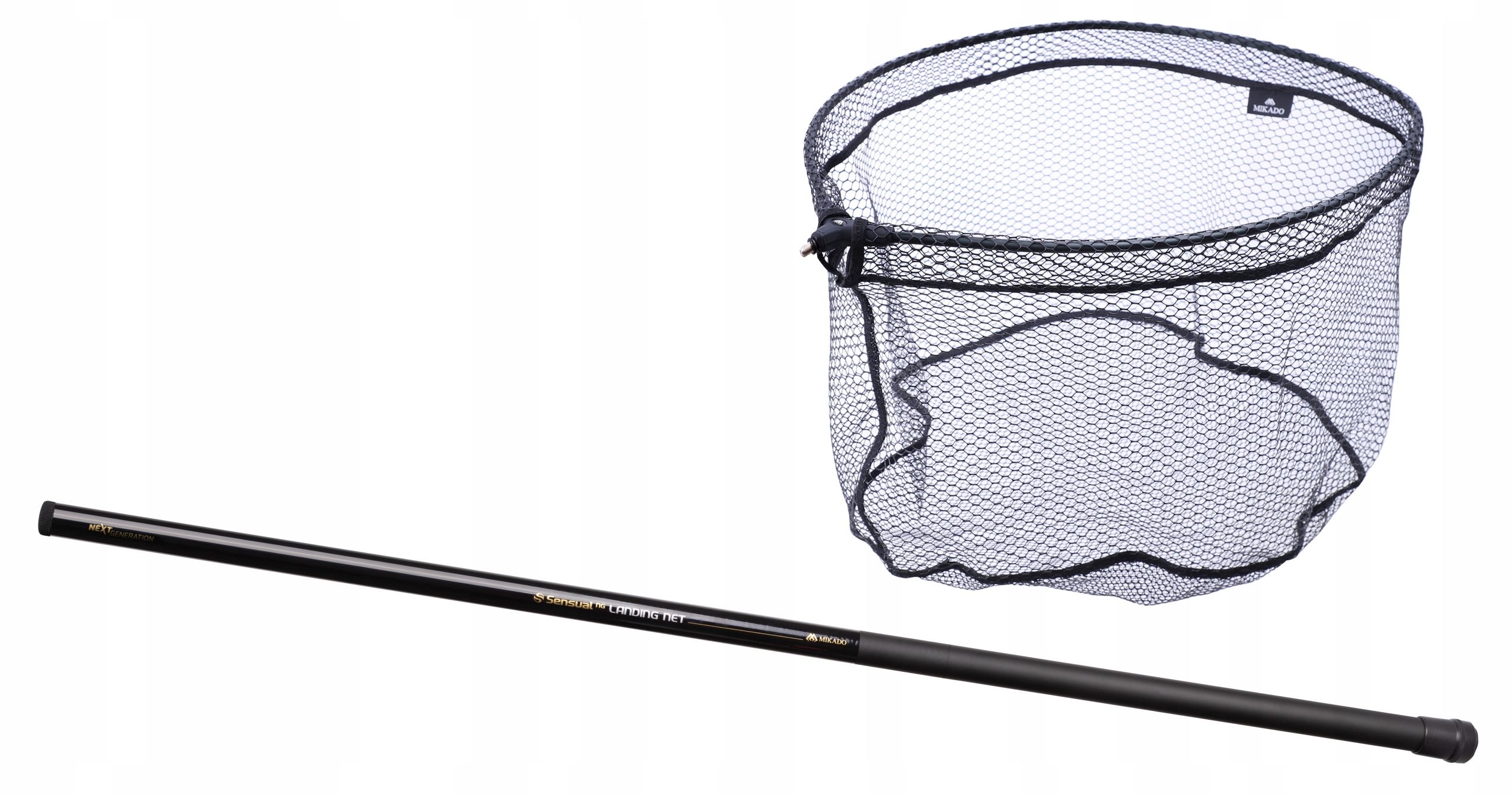 Mikado Długi podbierak Sztyca 4m kosz gumowana siatka