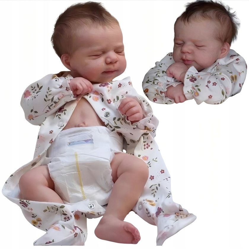 Lalka Jak Żywa Bobas 49cm Symulacja Full Glue Reborn Doll Baby Companion