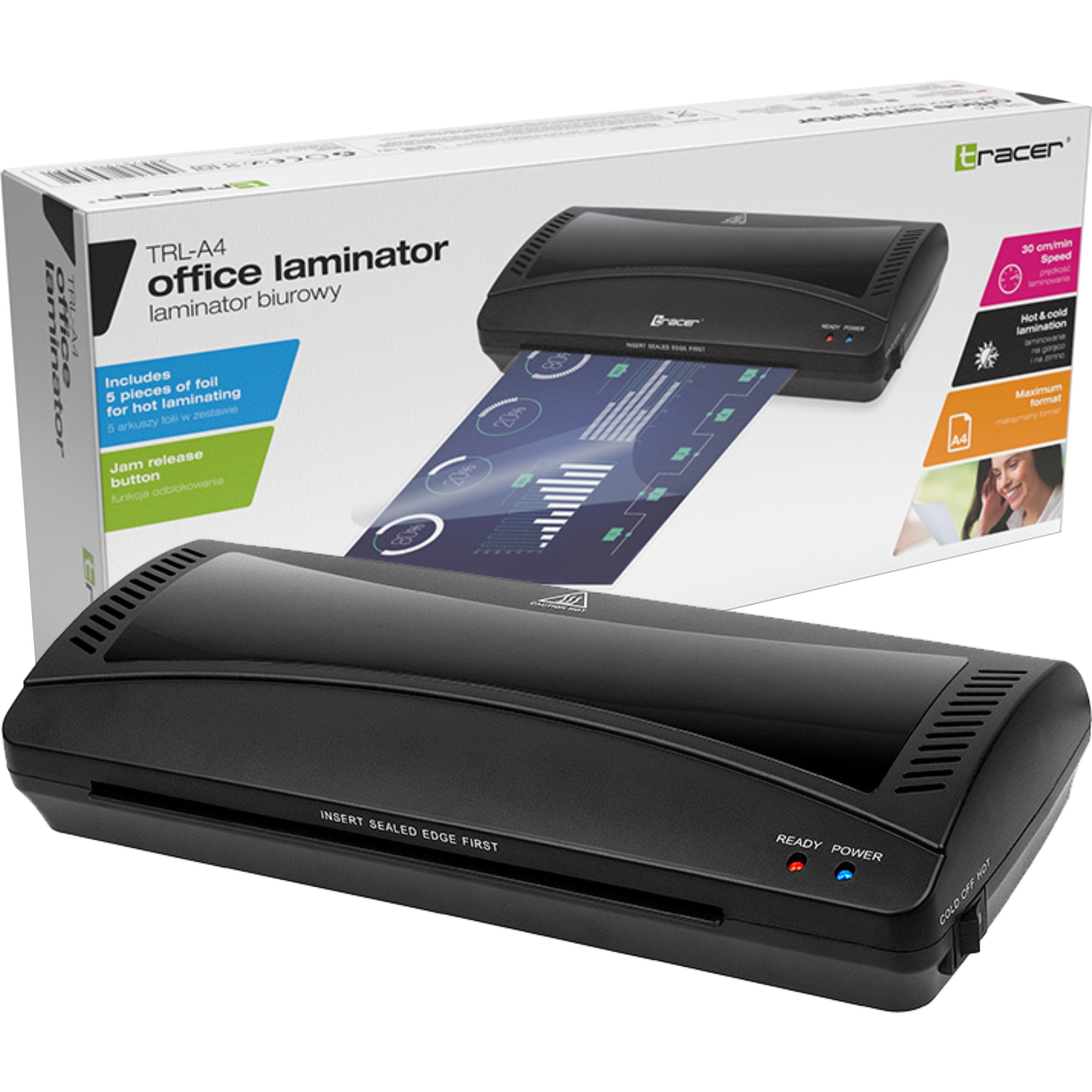 

Laminator A4 Tracer TRL-A4 125mic 220mm