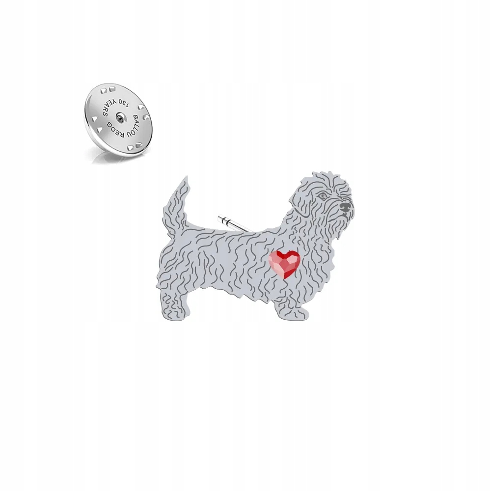 Odznak Stříbro 925 s psem Irish Glen of Imaal Terrier Dárek Dedikace