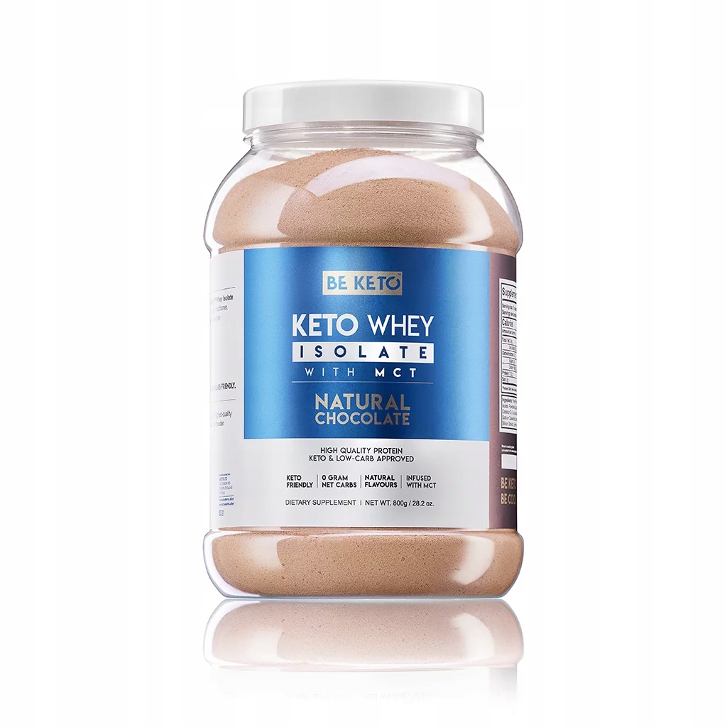 Přírodní čokoláda – proteinový izolát s Mct olejem – 800 g – BeKeto