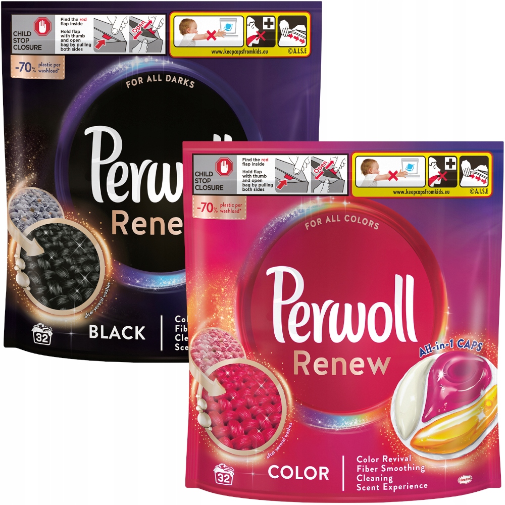 

Kapsułki do prania Perwoll Renew Color Black 64szt