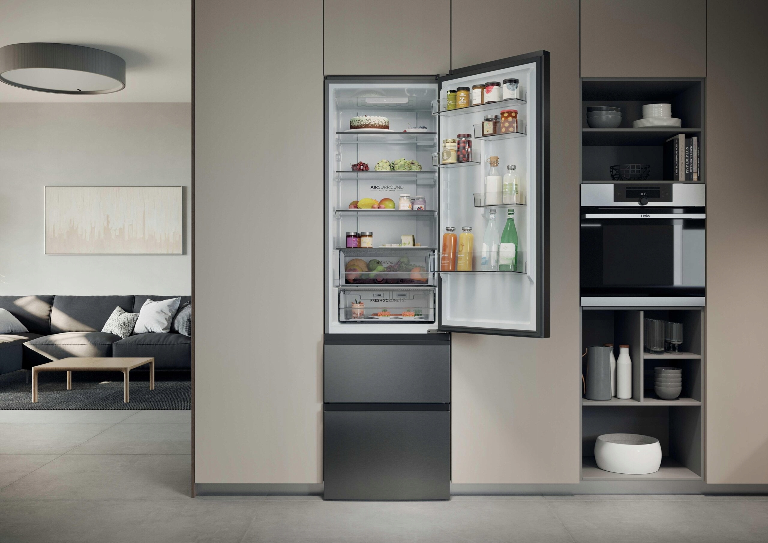 Lodówka dwudrzwiowa Haier HTR3620CNMG - Sklep, Opinie, Cena w Allegro