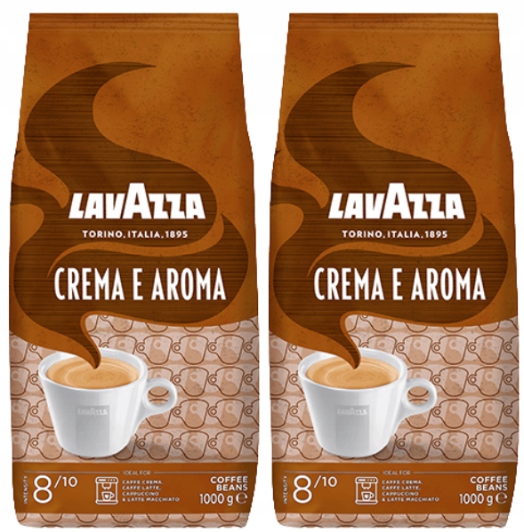 Levně Lavazza Káva zrnková Crema e Aroma zrnková do kávovaru 2x1 kg