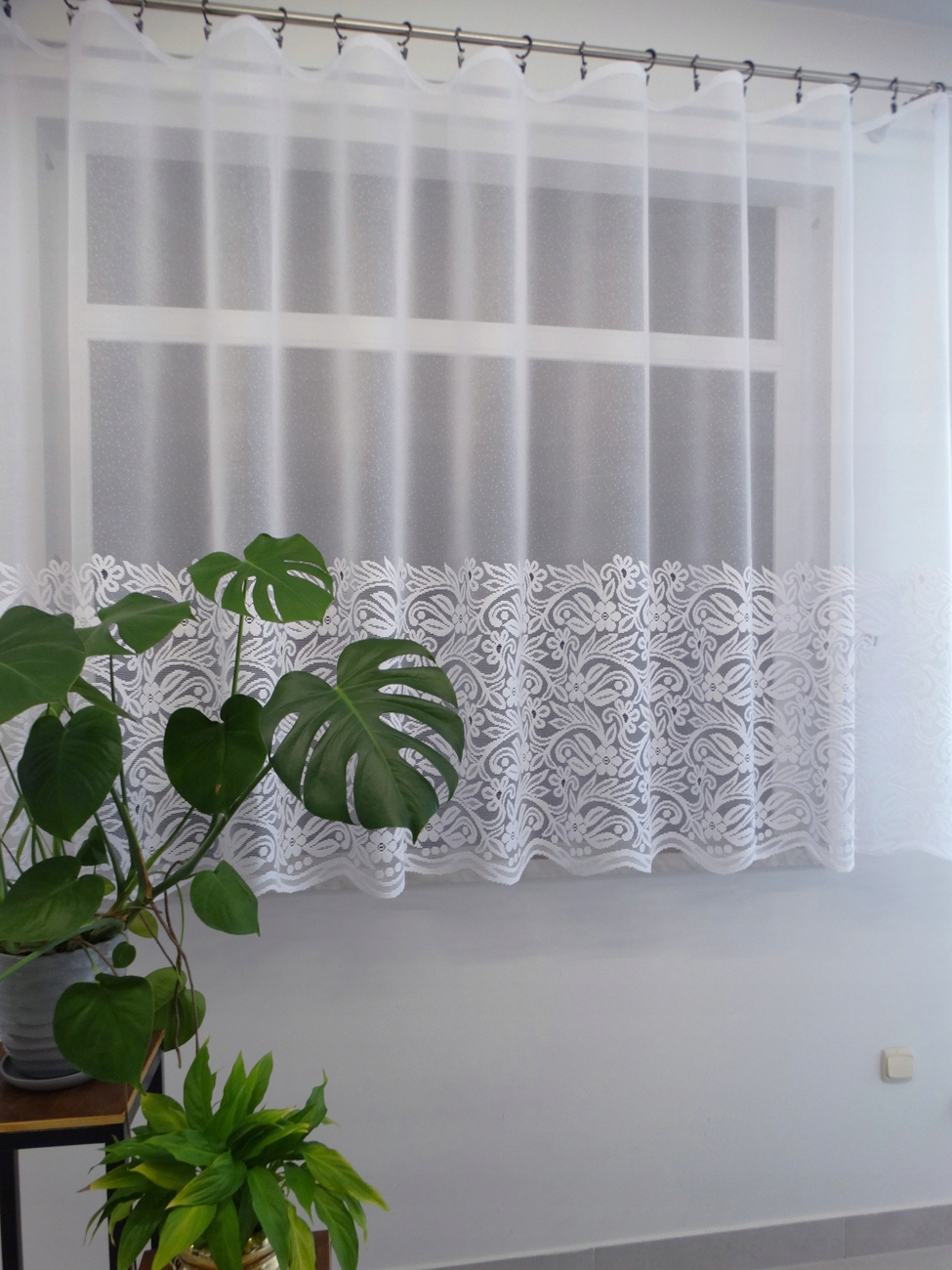 Mg Záclona 125/346 Bílá 350x160 cm Hotová S Páskou M