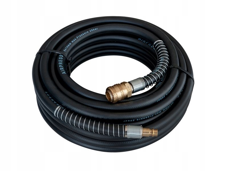 Wąż Pneumatyczny Gumowy 14*8 MM 20M Okuty 40402 Airpress