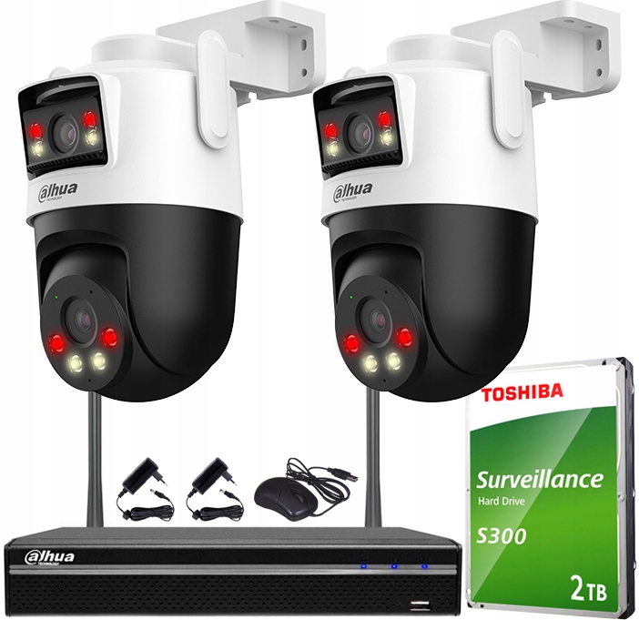 Sada Wifi 5MP+5MP Dahua 2x Otočná kamera P5D-5F-PV Venkovní Dual Ligh