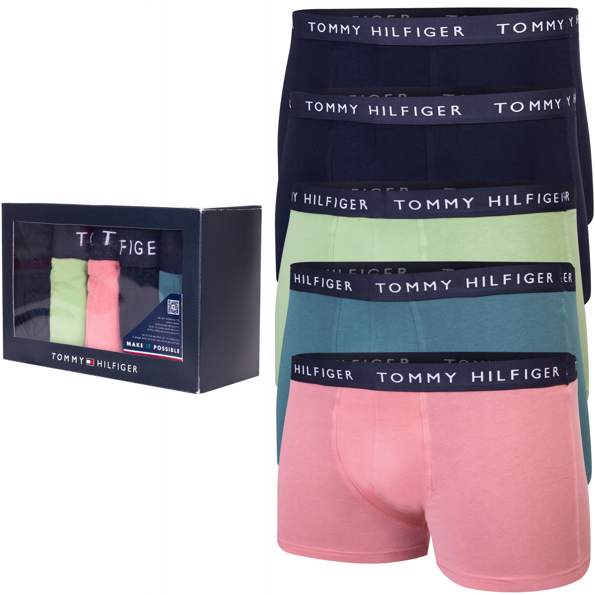 Tommy Hilfiger Pánské Boxerky Originál 5Pack UM0UM02418 Kolekce Luxury