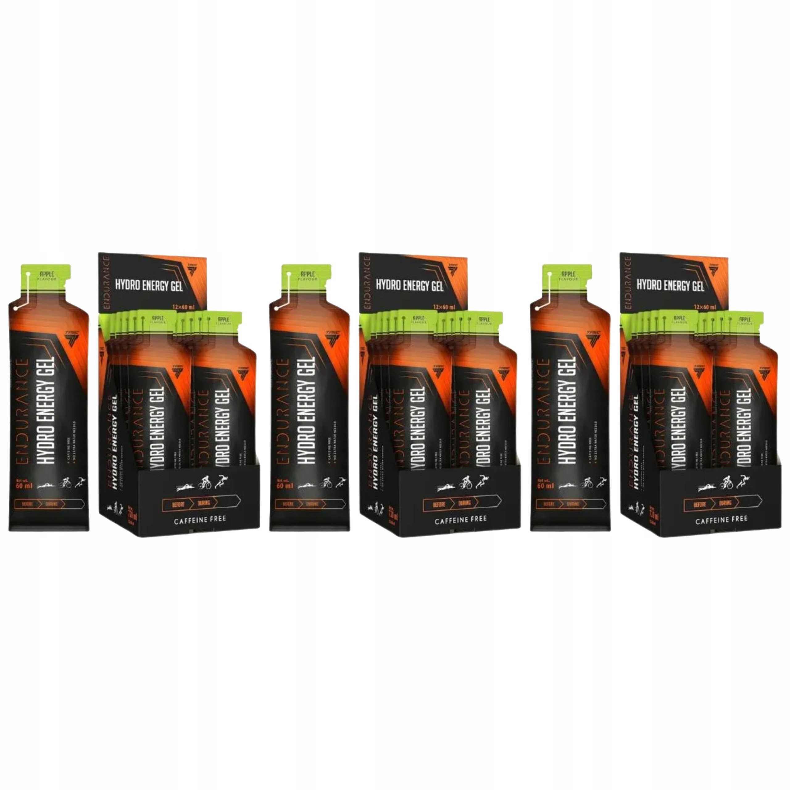 3x Energetický Gel Trec Hydro Energy Gel 12x 60 ml Elektrolyty Minerály Po