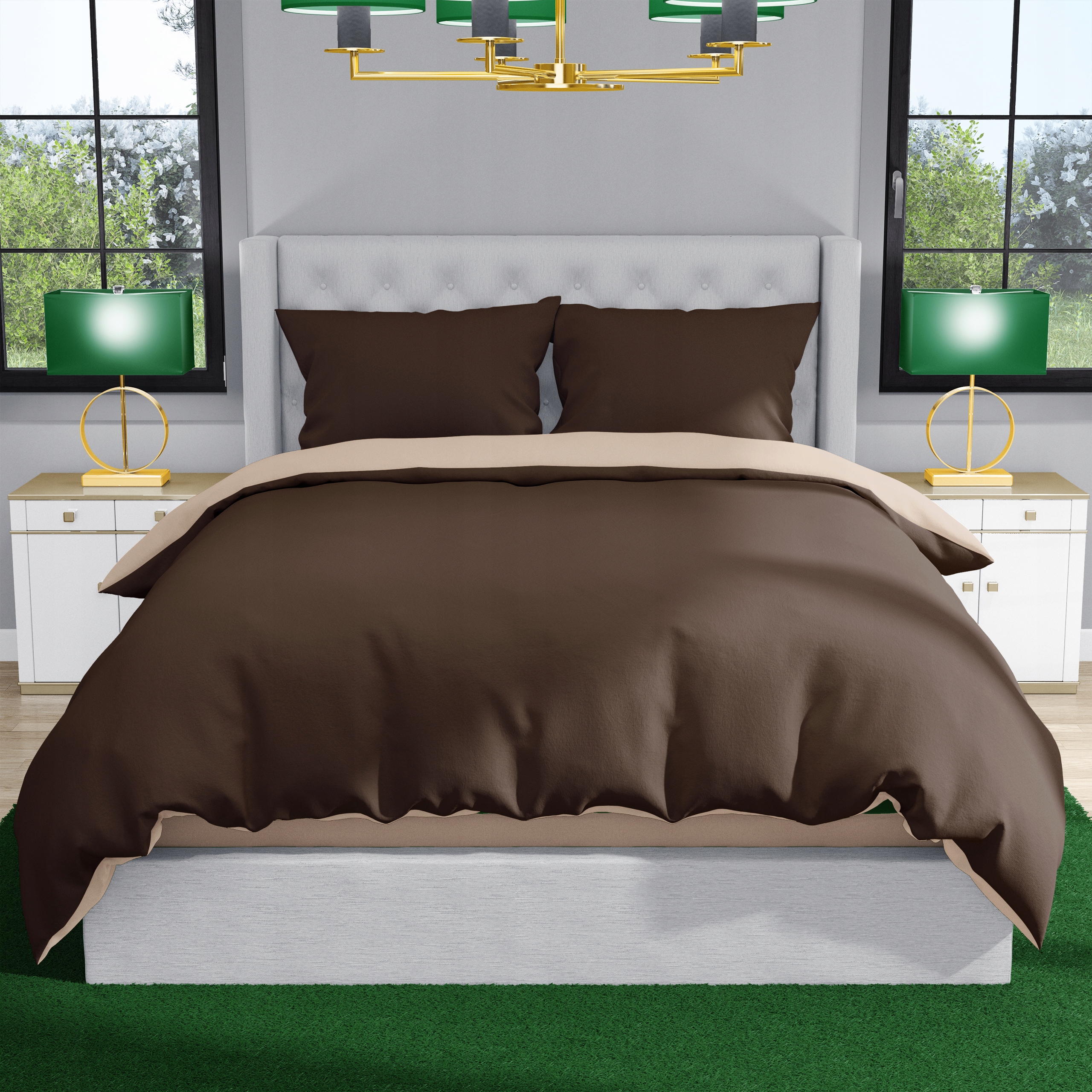 POŚCIEL 135x200 DWUSTRONNA + PRZEŚCIERADŁO MODERN Marka J&W