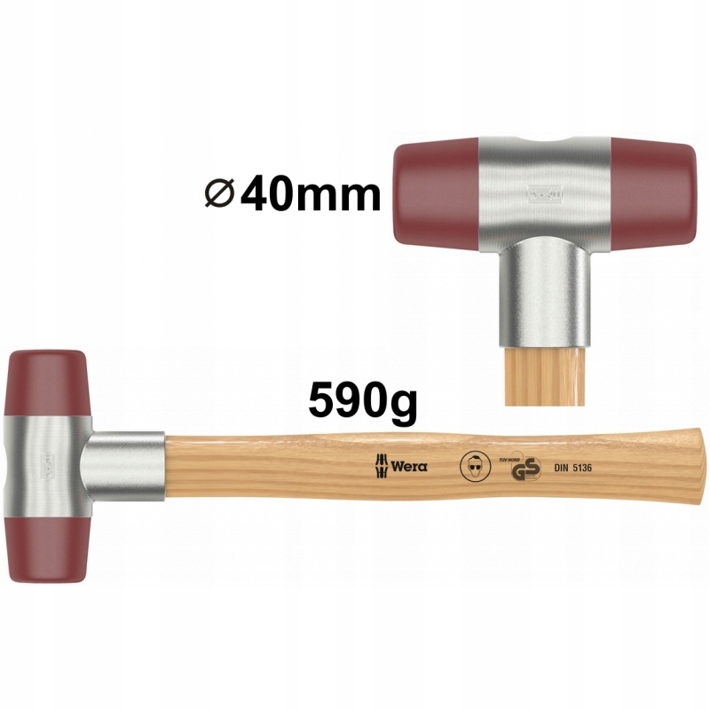 

Wera 102 młotek z tworzywa 5x40 05000525001