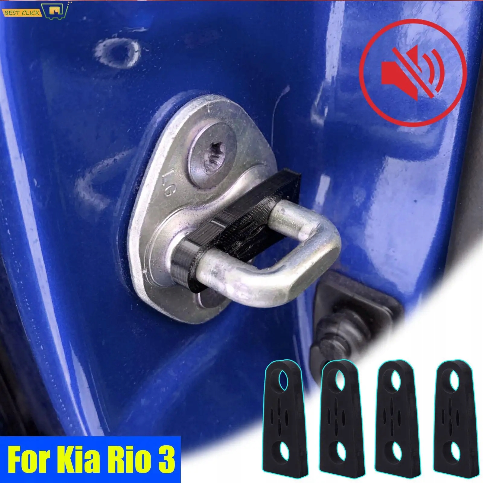 Car Door Lock Sound Absorbing Hardener Damper For Kia Rio 3 2011201