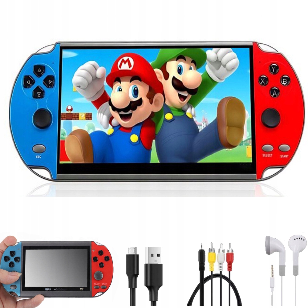 Przenośna Konsola X7 Mini 8G Retro Do Gier I Multimediów Dla Dzieci