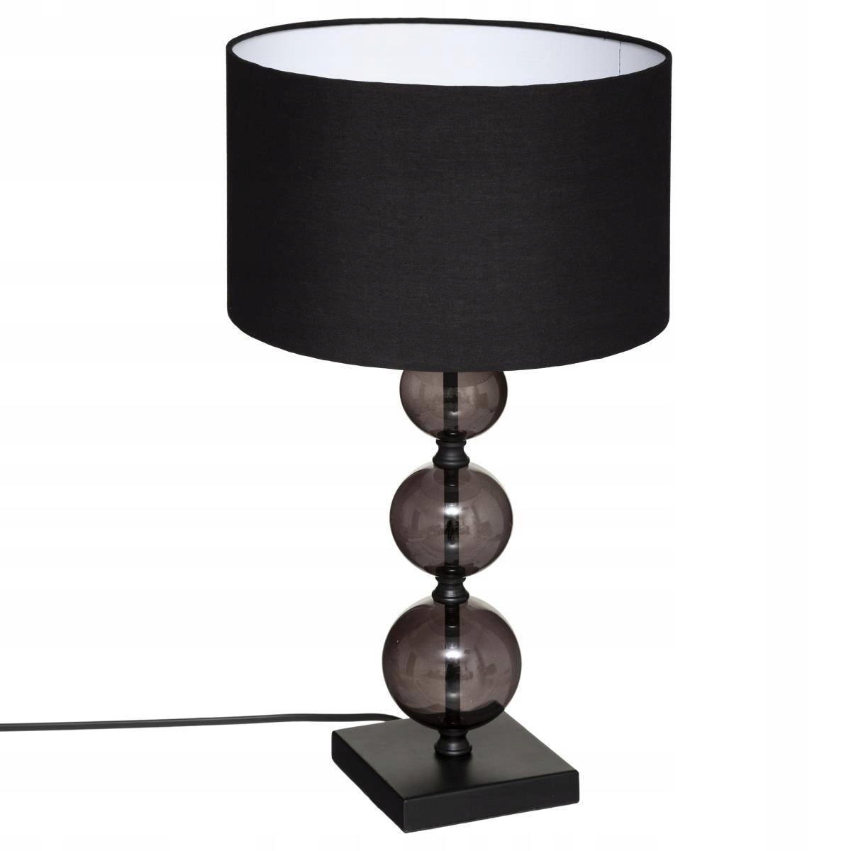 Skleněná stolní lampa černá stojací lampa e27