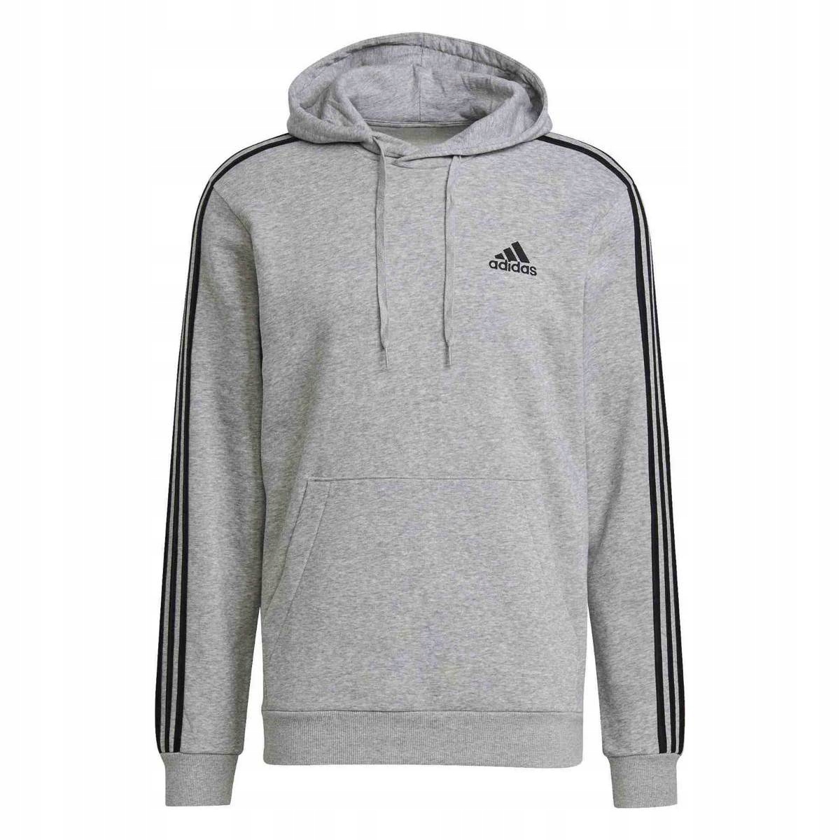 Pánská mikina s kapucí Adidas M 3S Fl Hd XL