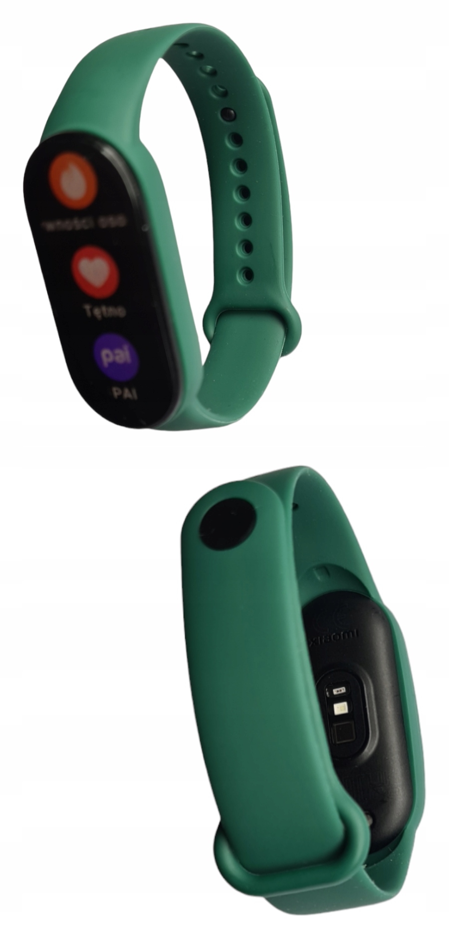 Pasek Silikonowy do Xiaomi Mi Band 6 w Odcieniu Butelkowej Zieleni Modnie
