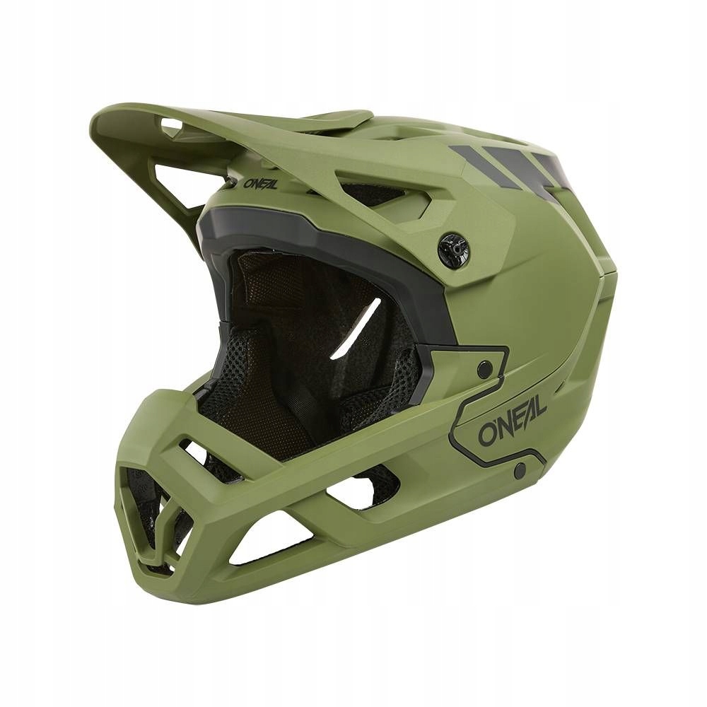 Rowerowy oliwkowy kask szczękowy lekki na Enduro Mtb Dh O'Neal SL1 Crest S