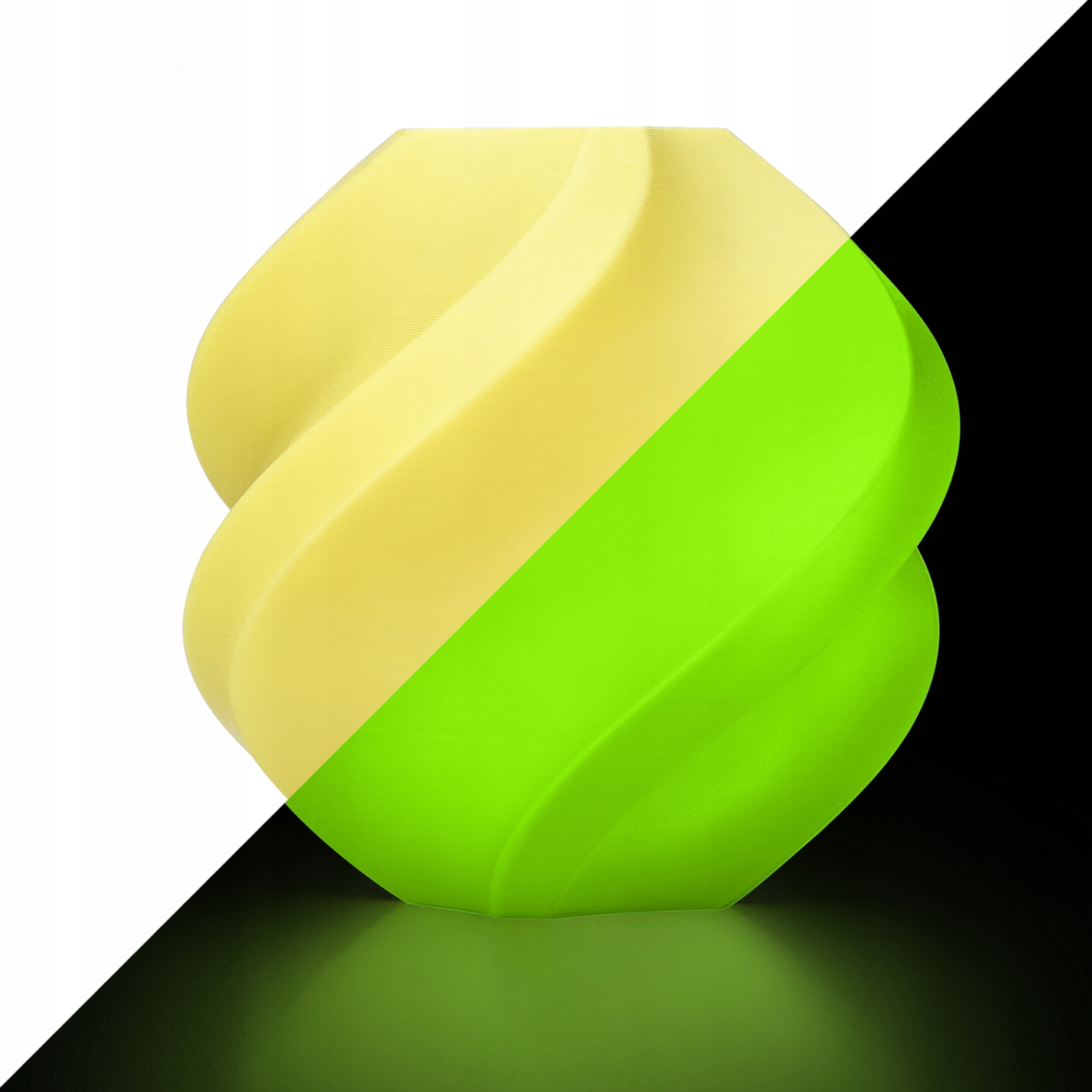 Filament Bambu Lab PLA Glow 1,75mm 1kg -wielorazową szpulą Żółty Yellow