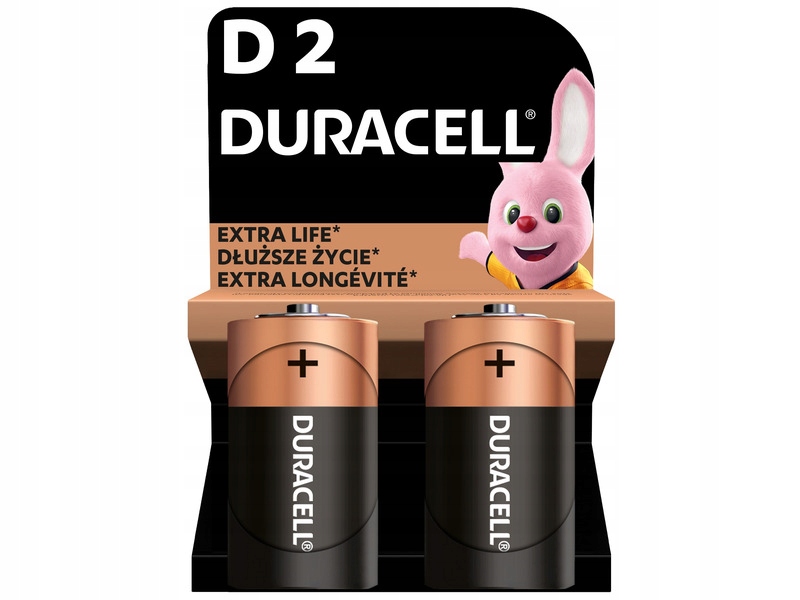 

Baterie D LR20 Duracell Extra Life (2 szt.)