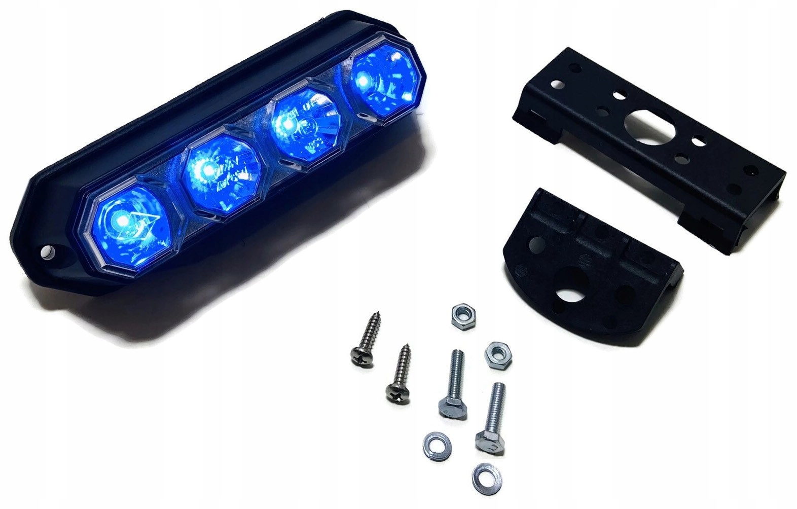 AT-847 - 3 СВІТЛОДІОДНИЙ СТРОБОСКОП МІНІ СИНІЙ СИГНАЛЬНА ЛАМПА