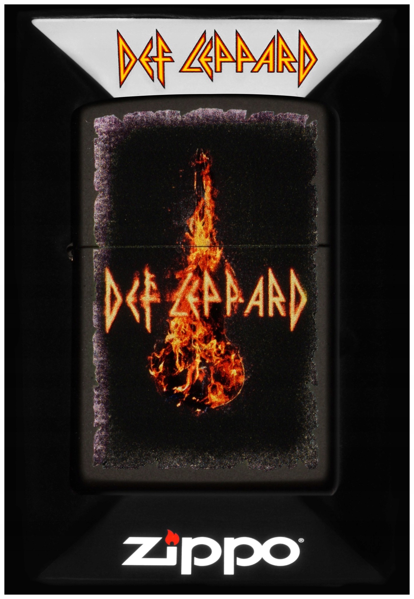 Zapalovač Zippo Def Leppard 60007175 Větruodolný benzínový