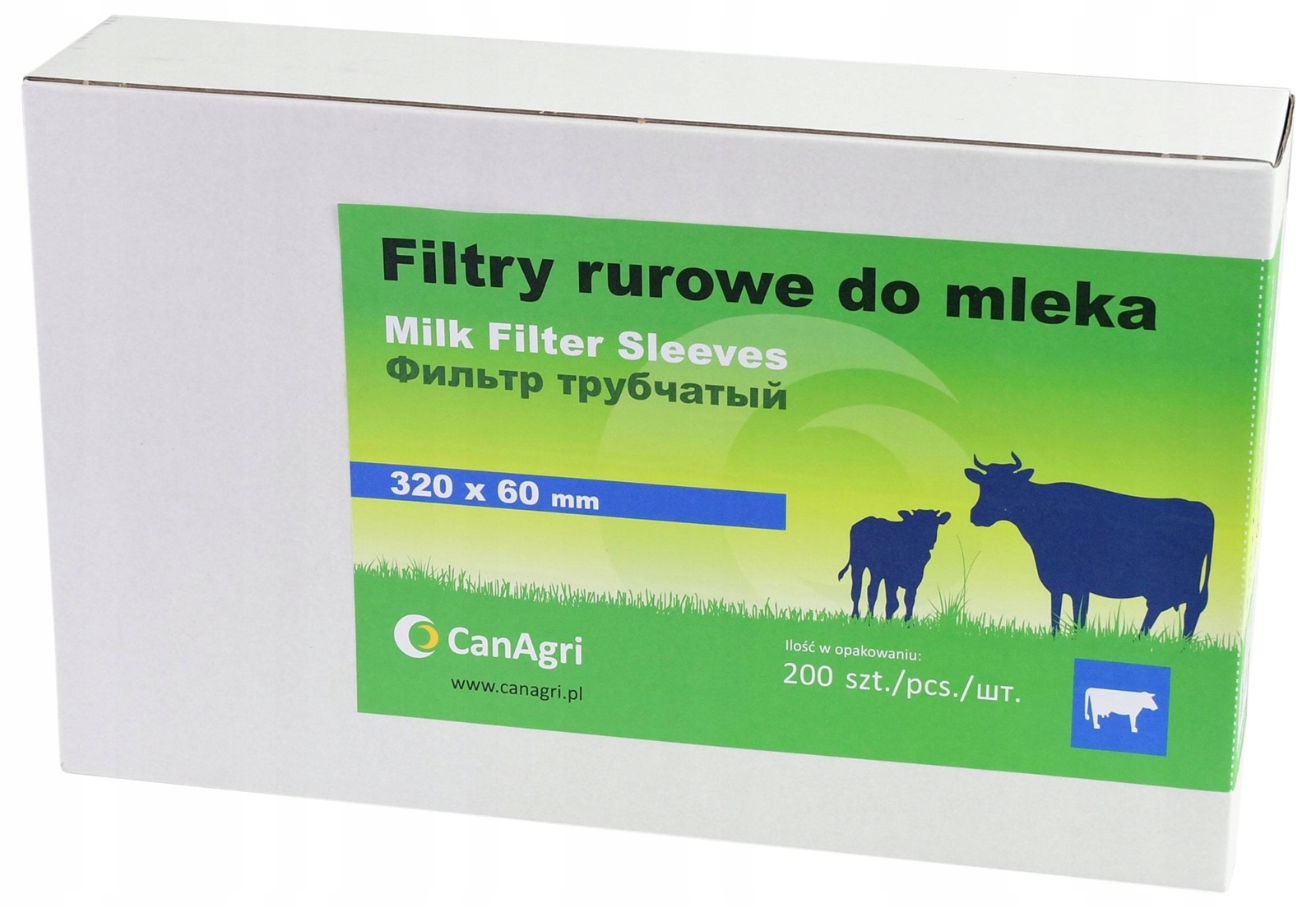 Trubkové Filtry Na Mléko Pro Dobytek Šité Různé Vel. 320x60 Canagri