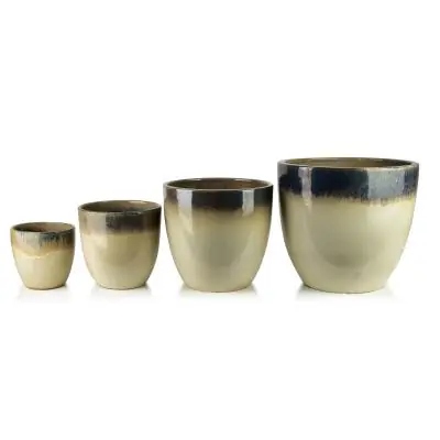 Hevra Sada 4 keramických krytů 44x44x42 cm 35x35x34 cm 27x27x26 cm