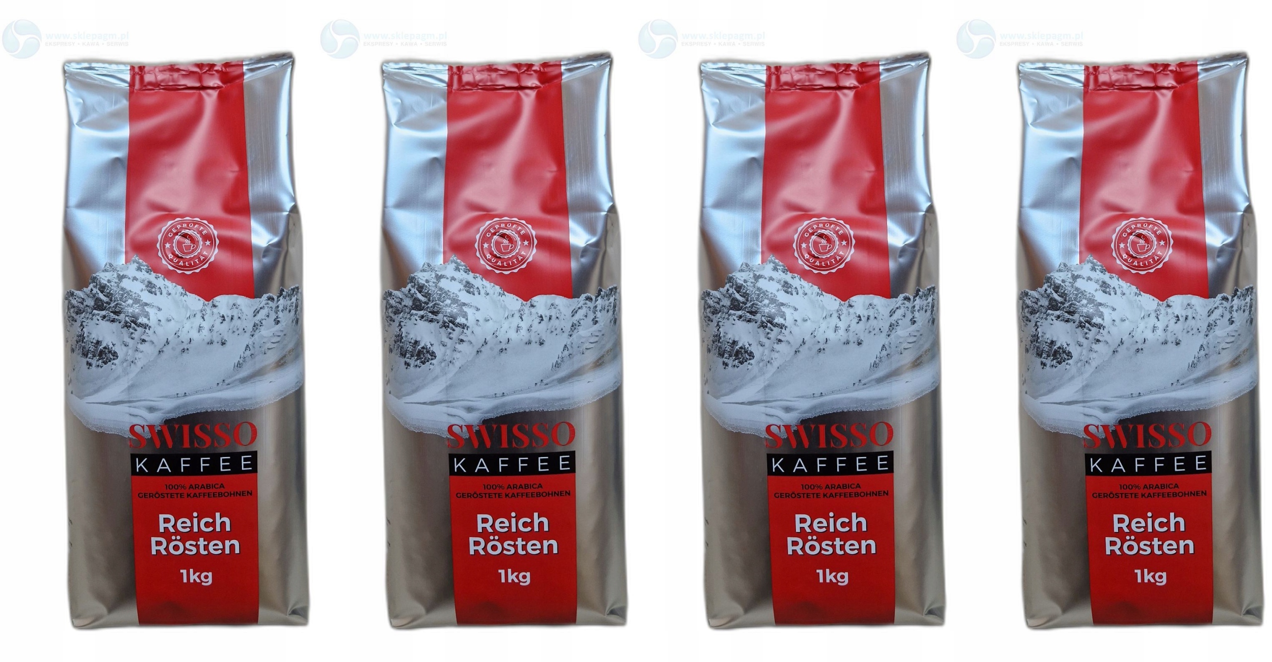 Swisso Kaffee 100% Arabica Kawa Ziarnista 4 kg
