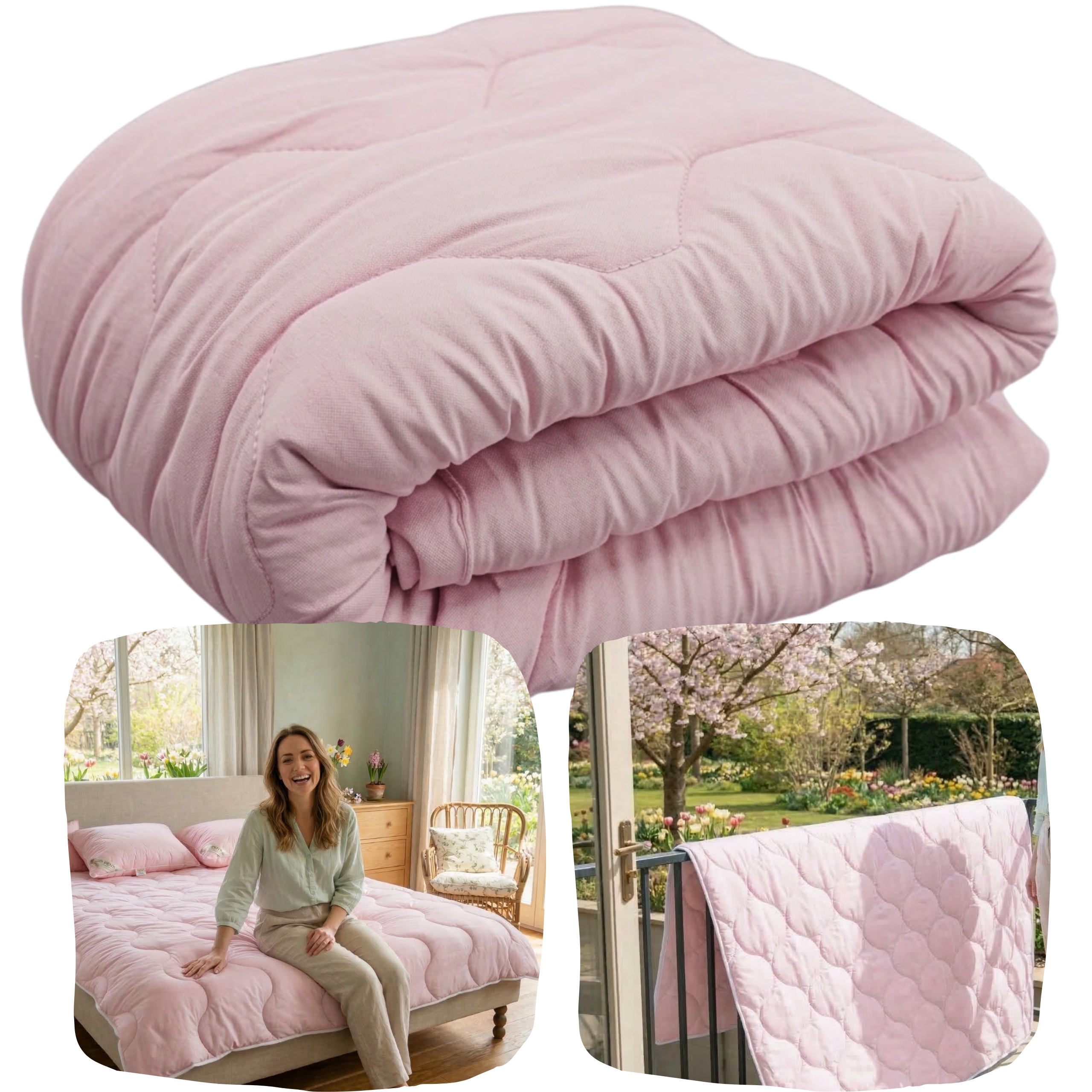 Celoroční Přikrývka 200x220 CM Antialergická Měkká Polský Výrobce