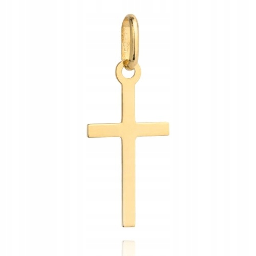 Zlatý přívěsek klasický křížek pr. 585