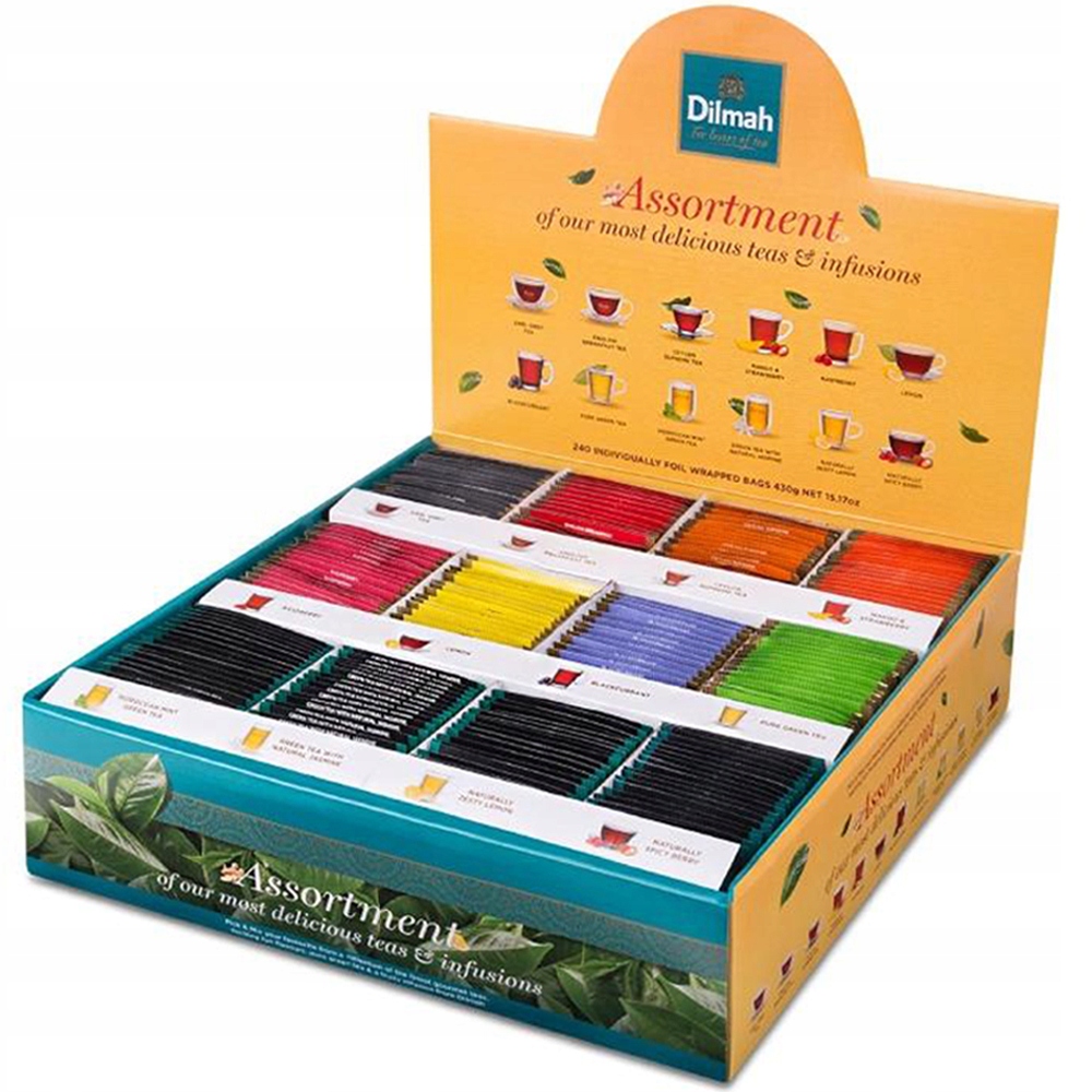 Levně Čaj Dilmah Pick & MIX Tea 240 sáčků sada expresních čajů