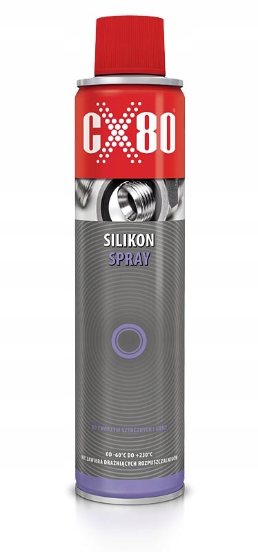 CX80 Silikon Spray 300ml Do Tworzyw Sztucznych I Gumy