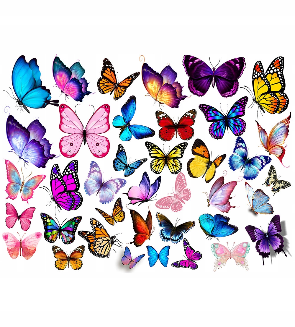 TATUAŻE DLA DZIECI TYMCZASOWE TYMCZASOWE MOTYLKI WZORY ZESTAW JAKOŚĆ