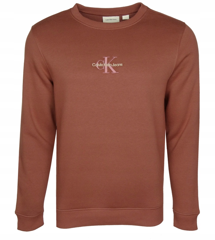 Calvin Klein Jeans pánská mikina, tmavě korálová, Xs