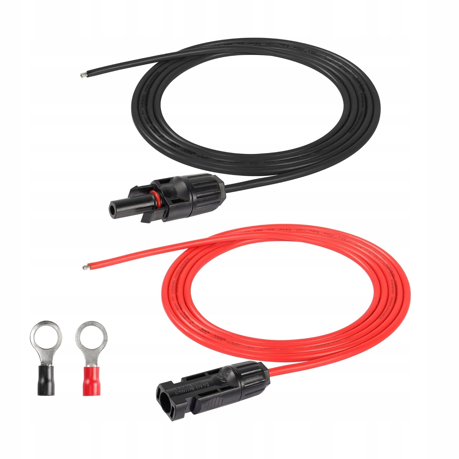 Solární prodlužovací kabel SinLoon 14AWG pro solární panely, 2 páry svorek, 2 m