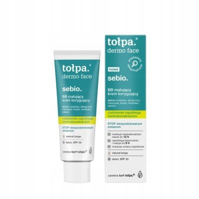 

Tołpa sebio Bb matujący krem korygujący SPF30 40ml
