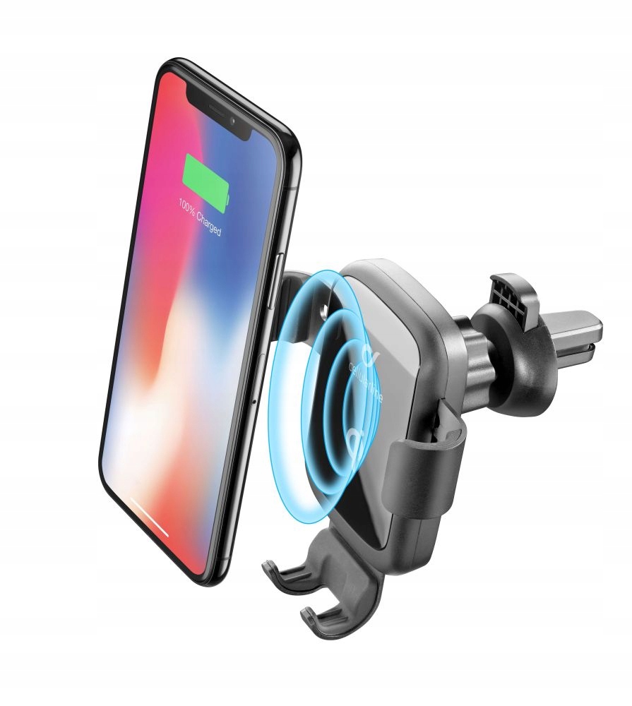 Bezdrátový držák do auta s nabíjením Qi Handy Wing Pro Black