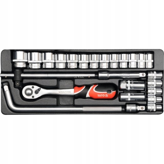 Sada kľúčov 1/2" 25ks YT-12671