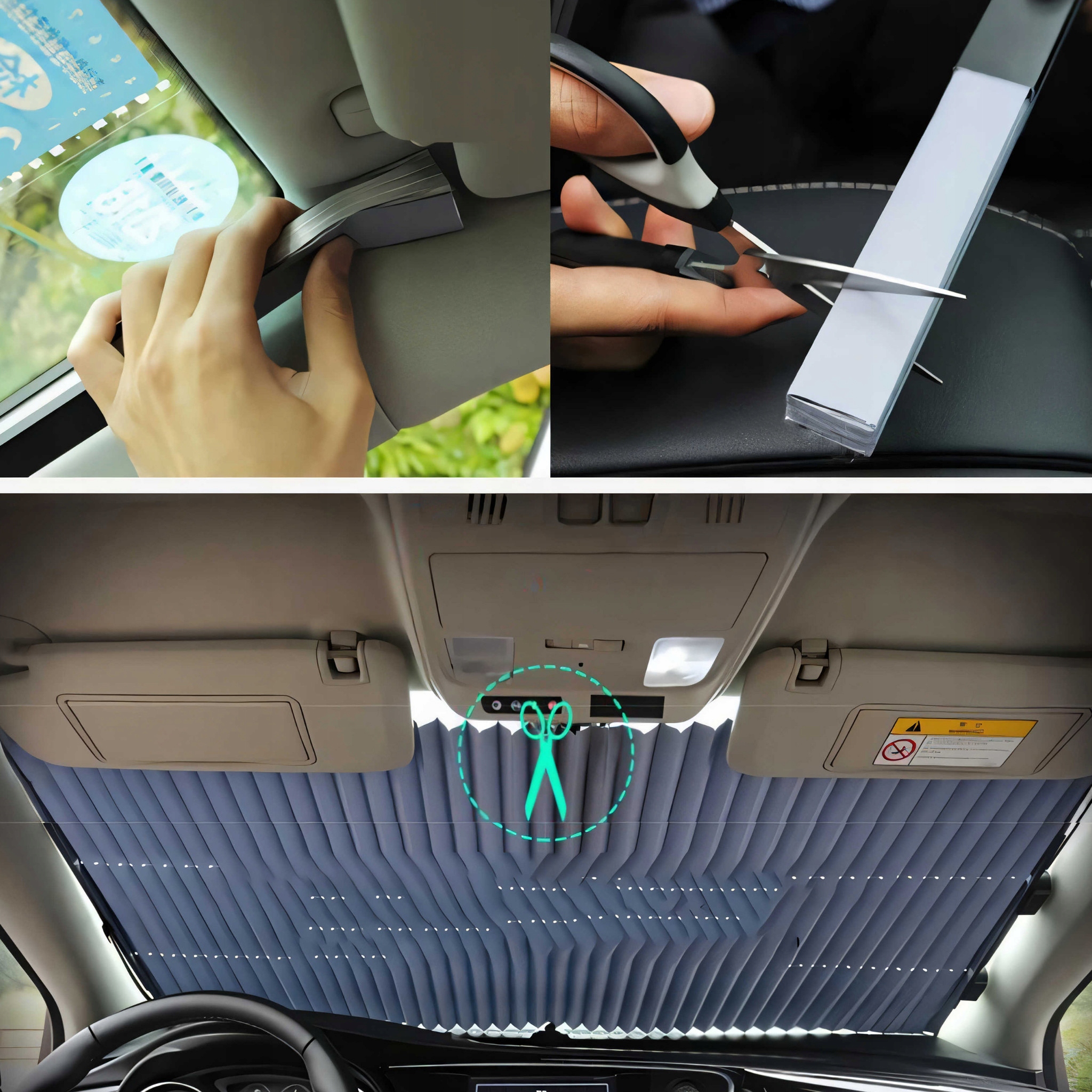 ROLETA PRZECIWSŁONECZNA ŻALUZJA SAMOCHODOWA AUTA OSŁONA PRZED SŁOŃCEM HIT Szerokość produktu 70 cm