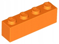 

Lego 3010 Klocek 1x4 pomarańczowy Nowy (2g)