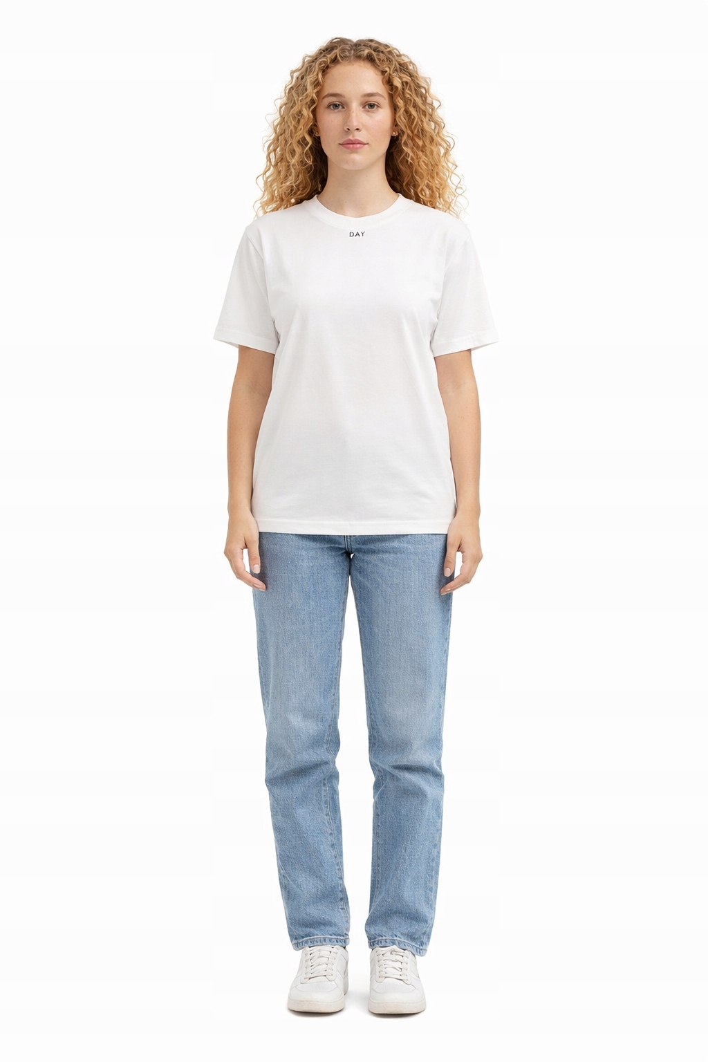 Bílé Tričko S Kulatým Výstřihem S Potiskem Na Zadní Straně S I3C