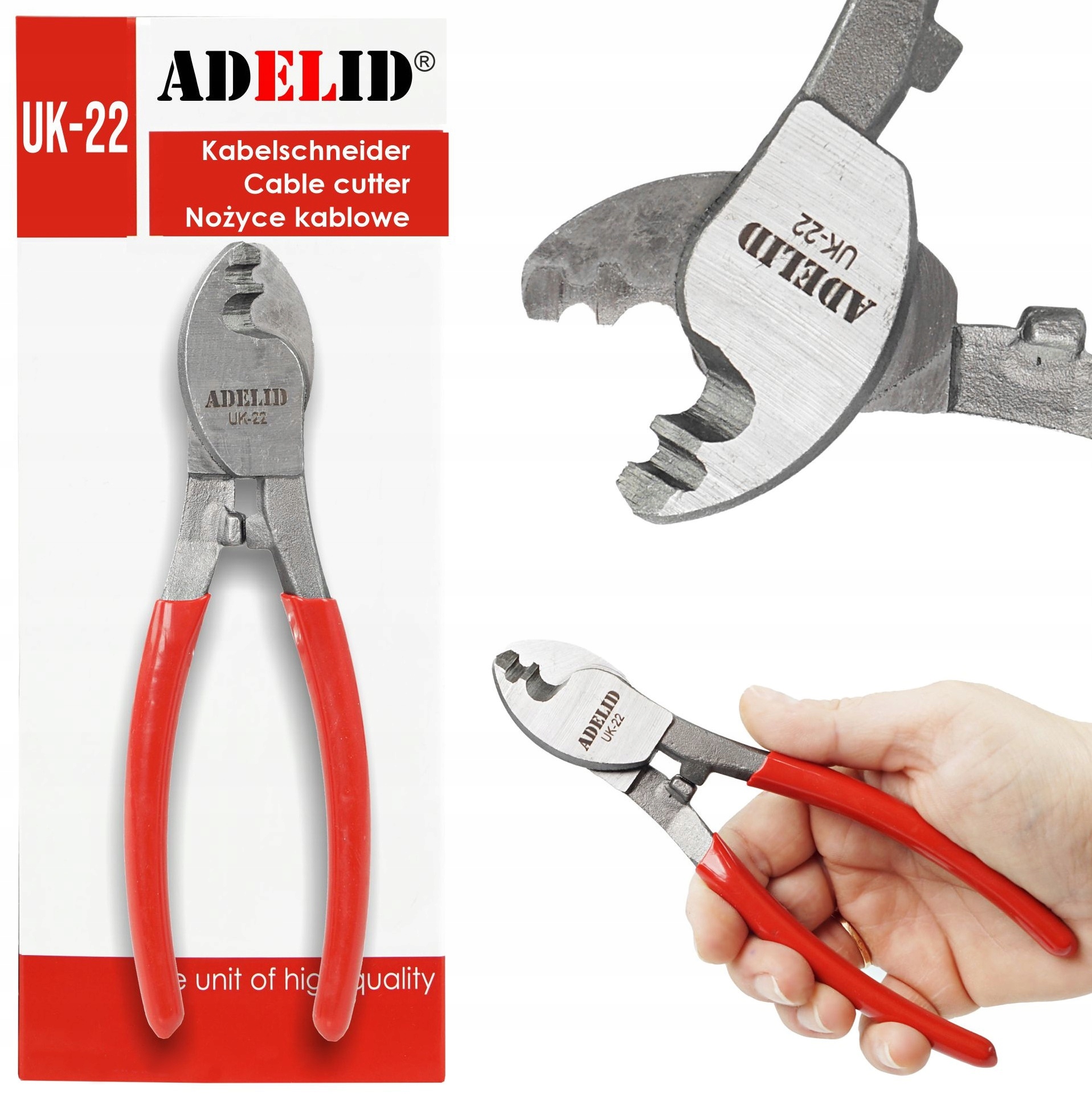 NOŻYCE OBCINAKI DO KABLI KABLOWE PRZEWODÓW 22mm2