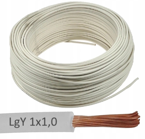 

Zamel Cet Przewód Kabel LgY 1x1,0 300/500 Biały